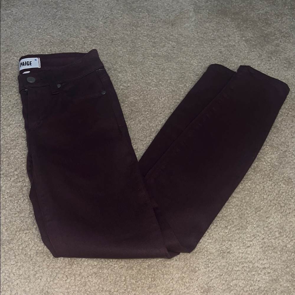NWOT! Paige Dark Purple Jeans